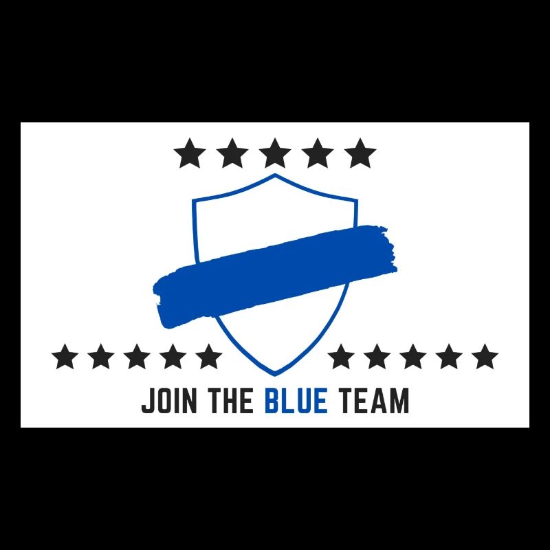 JOIN THE BLUE TEAM // WHITE VERSION