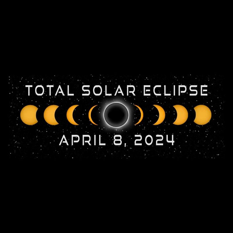 Souvenir de l’éclipse solaire 2024 8 avril