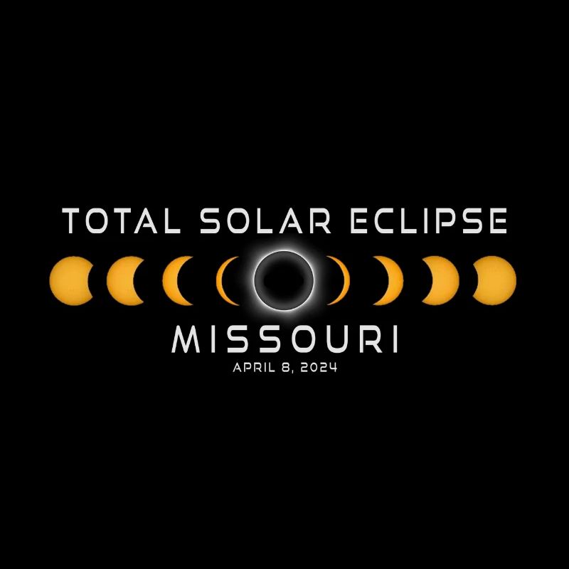 Eclipse de Soleil du Missouri 2024 8 avril Souvenir