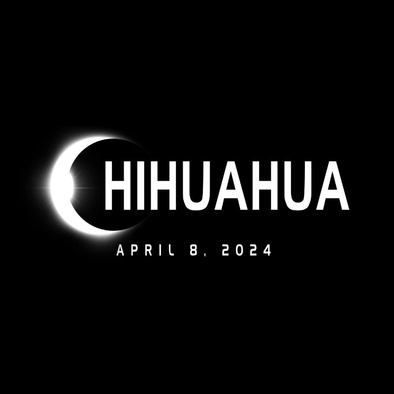 Chihuahua Mexique Eclipse Souvenir 8 avril 2024