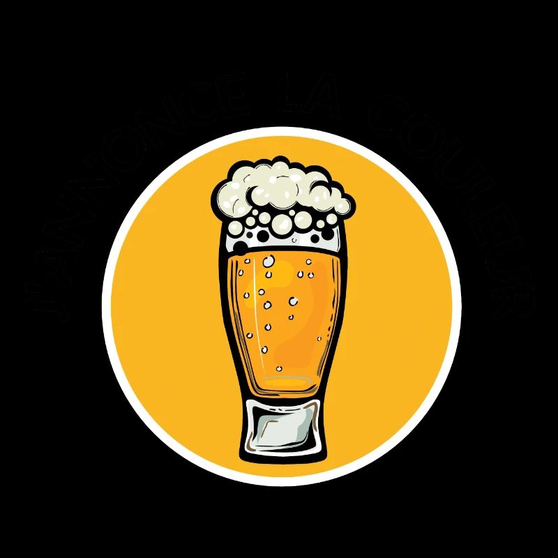 annonce couleur orange biere binouse mousse chope