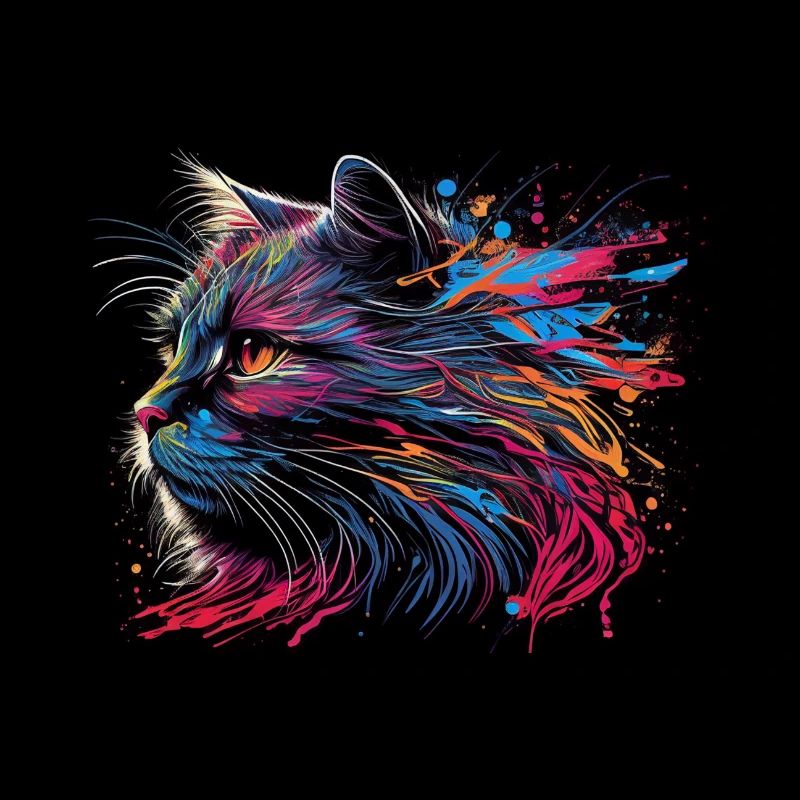 Couleur de l’illustration de chat