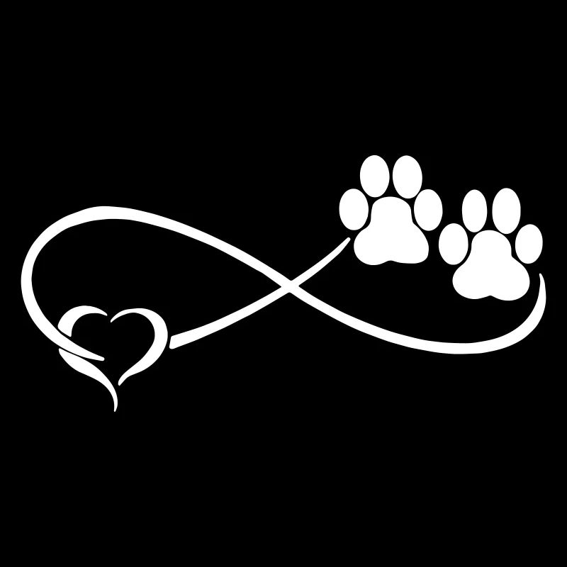 Patte de chien avec coeur