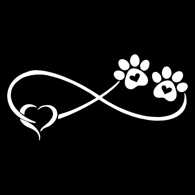 Patte de chien avec coeur