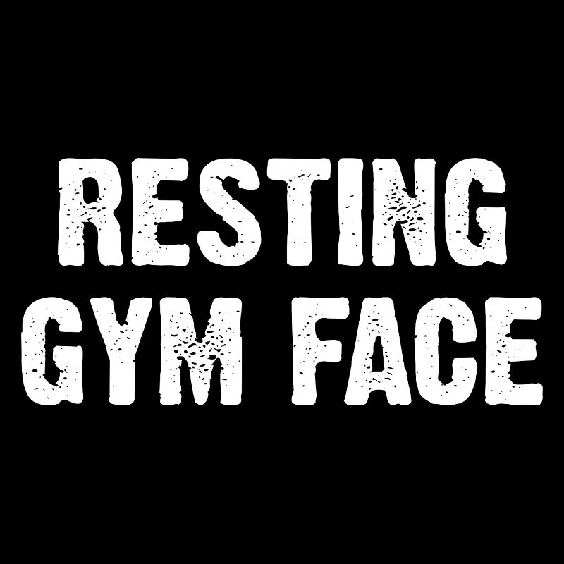 Visage de gym au repos