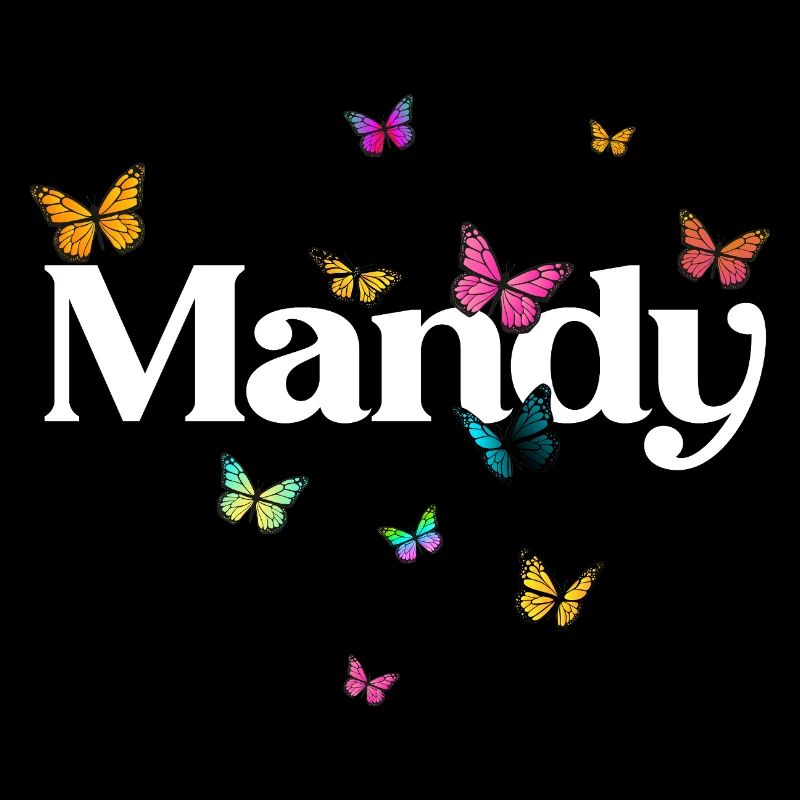 MANDY - Nom d’une belle fille avec un éclat coloré