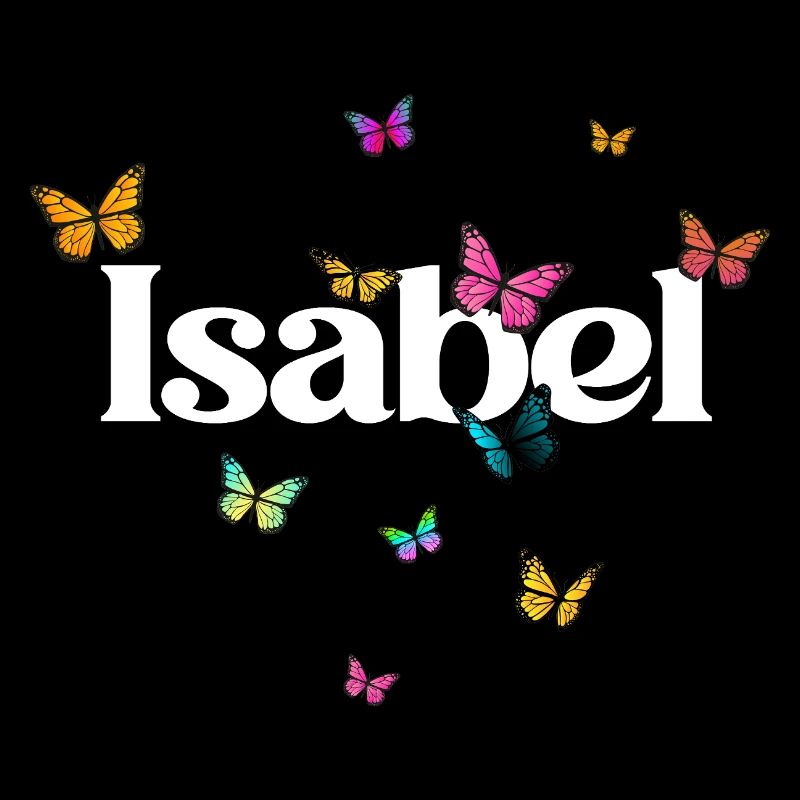 ISABEL - Schöner Mädchen Name mit Schmetterlingen