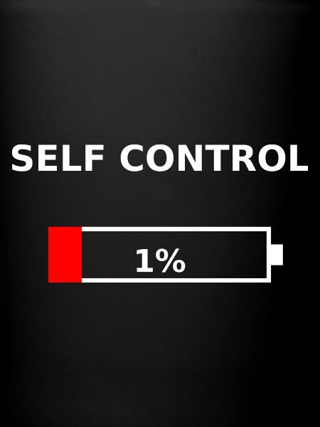 SELF CONTROL - 1 % Batterie faible