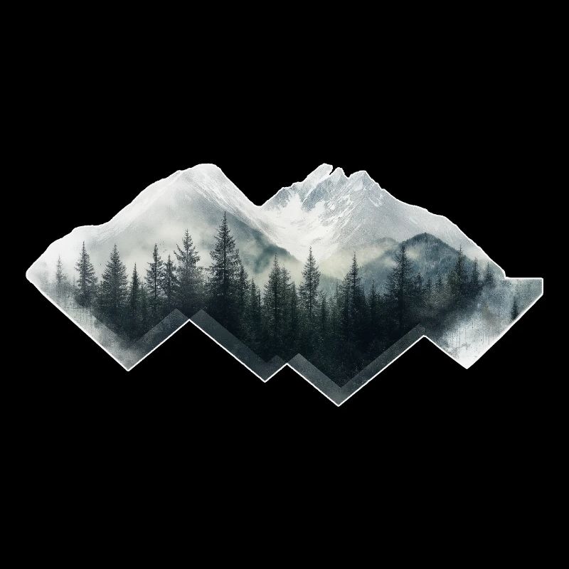 Forest, Mountains, Nature