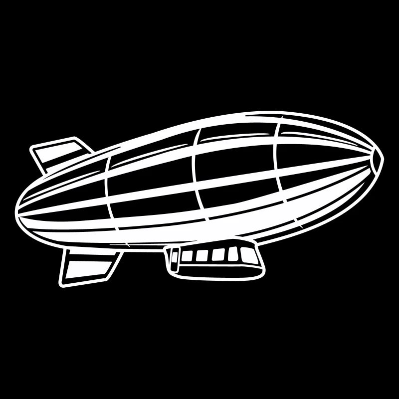 Luftschiff Silhouette Zeppelin