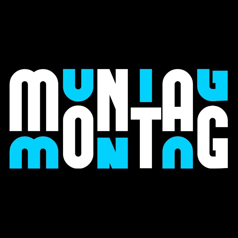 Motif Monday Blanc/Cyan