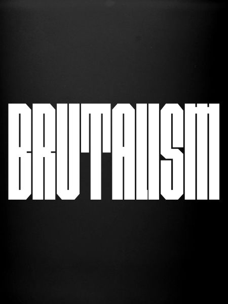 Conception audacieuse du logo Brutalism