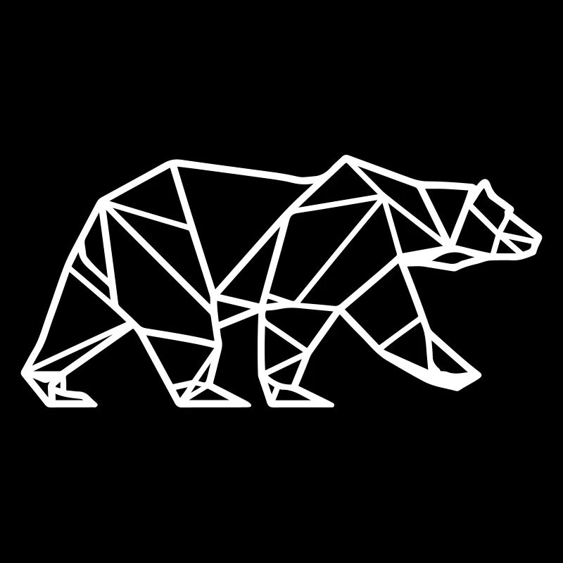 Eisbär Polar Bär Polygon Symbol