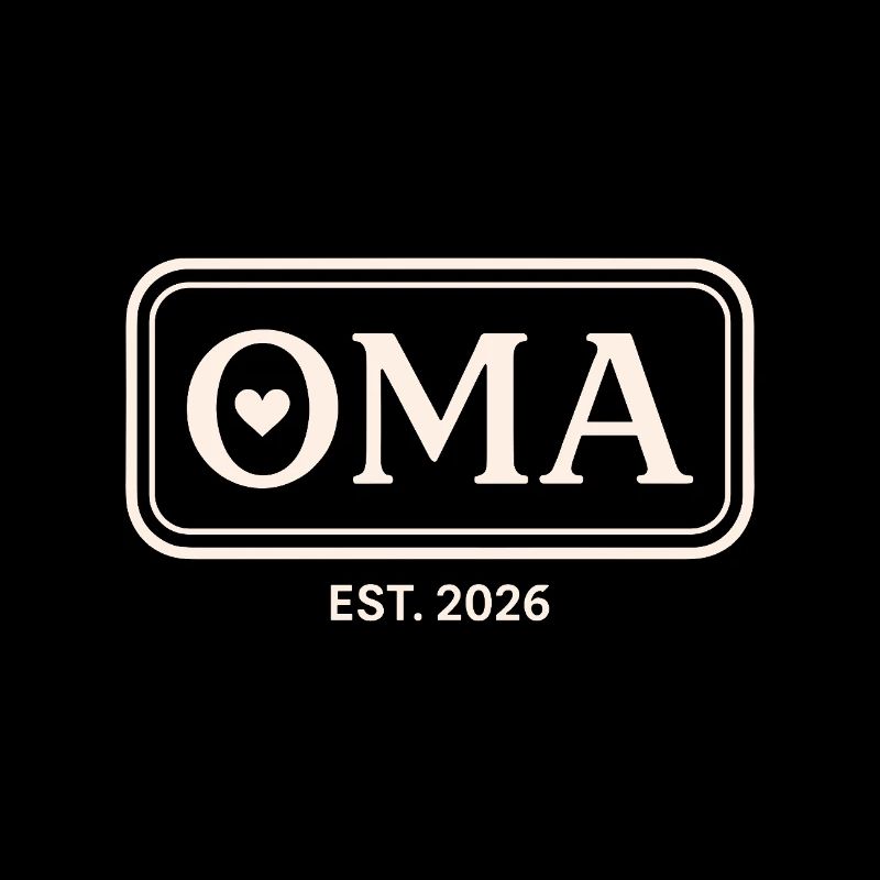 OMA EST. 2026 Stolze Großmutter Ankündigung