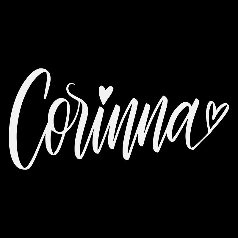 Corinna Écriture manuscrite avec cœur