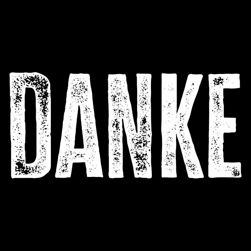 Danke Schriftzug – Minimalistisches Textdesign
