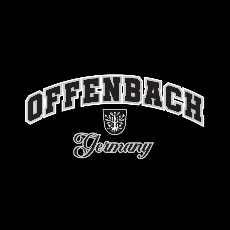 Offenbach, Germany, Crest Typography