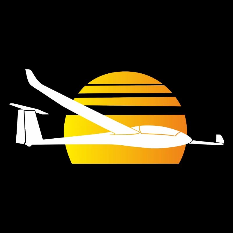 Sun glider pilot gliding glider