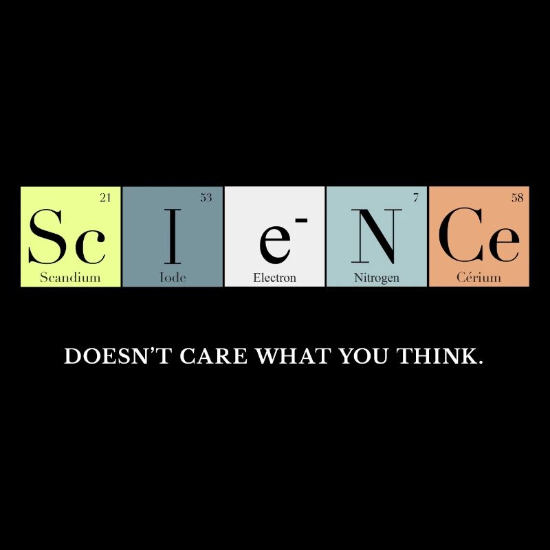 Science doesn’t care Periodic Table of Elements