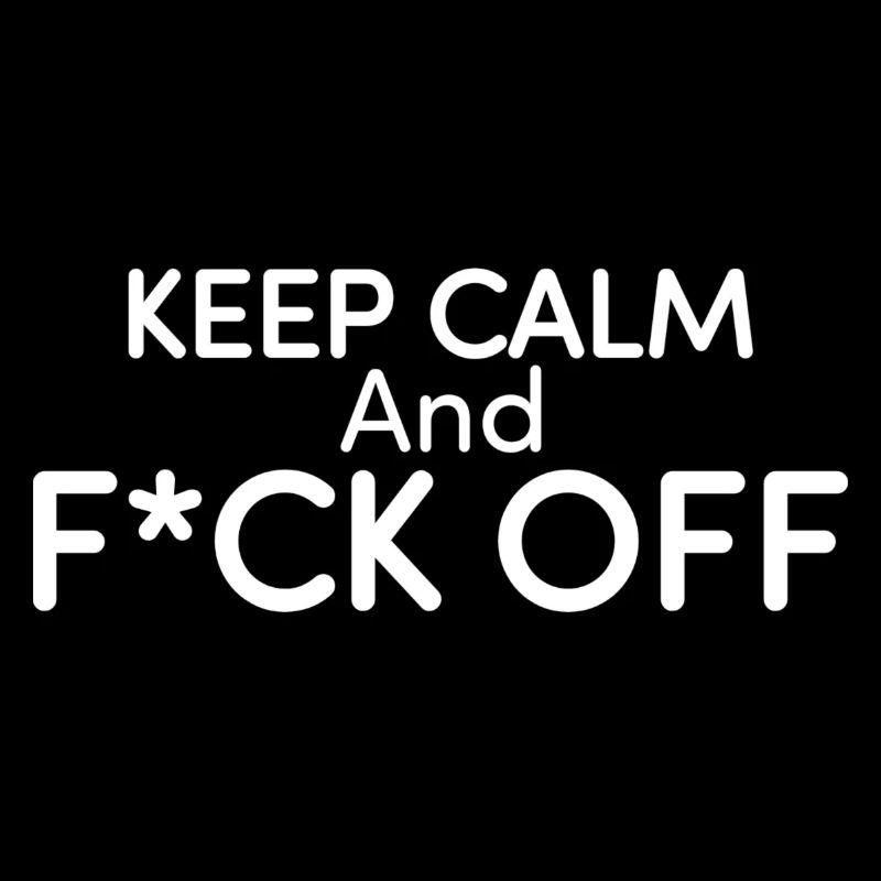 Funny keep calm text