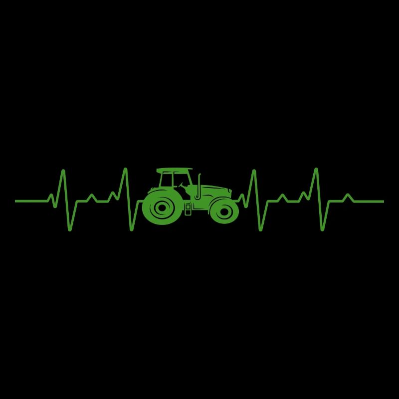 Traktor Herzschlag Bauer Geschenk