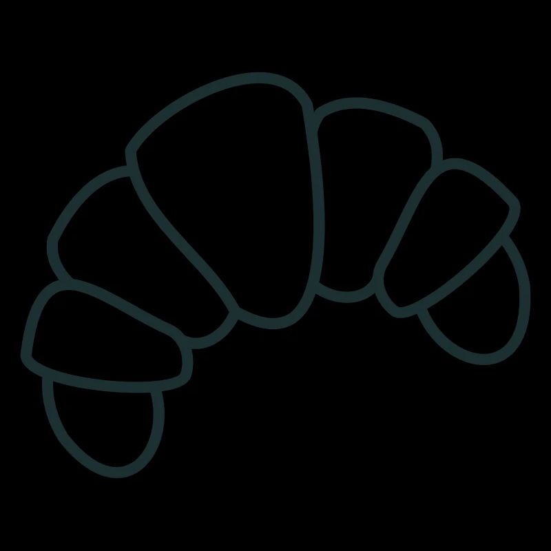 Croissant gebackenes Gebäck