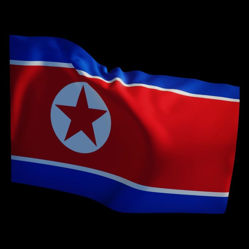 Drapeau des pays de la Corée du Nord Drapeau