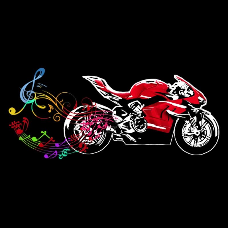 MOTORRADFAHRER PASSION MUSIC NOTE