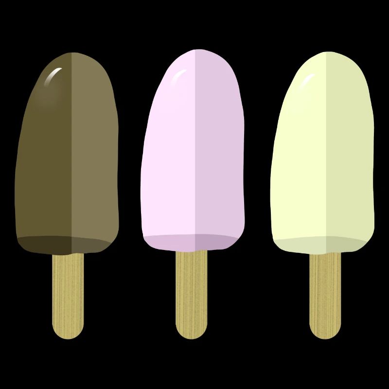 Glaces Popsicle Popsicle Popsicle Chocolat Vanille