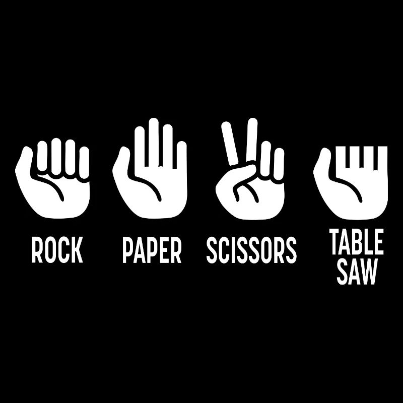 Ciseaux Pierre Papier Table Scie Artisan