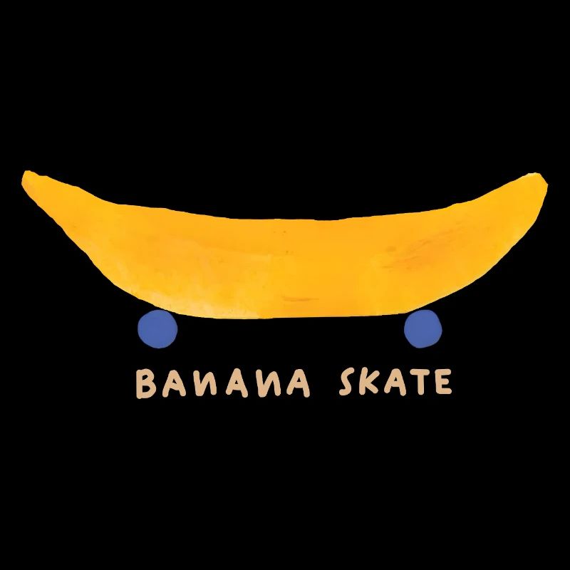 Banana Funny Fruit Illustration