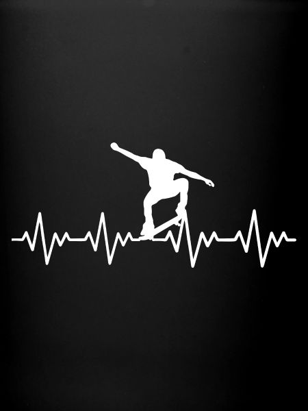 Skateboarder ECG Heartbeat
