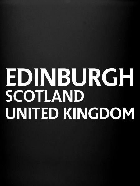 Édimbourg – Écosse Textdesign