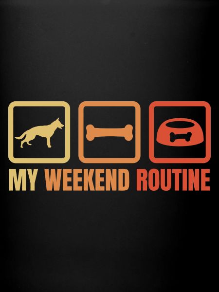 Schäferhund Wochenendroutine