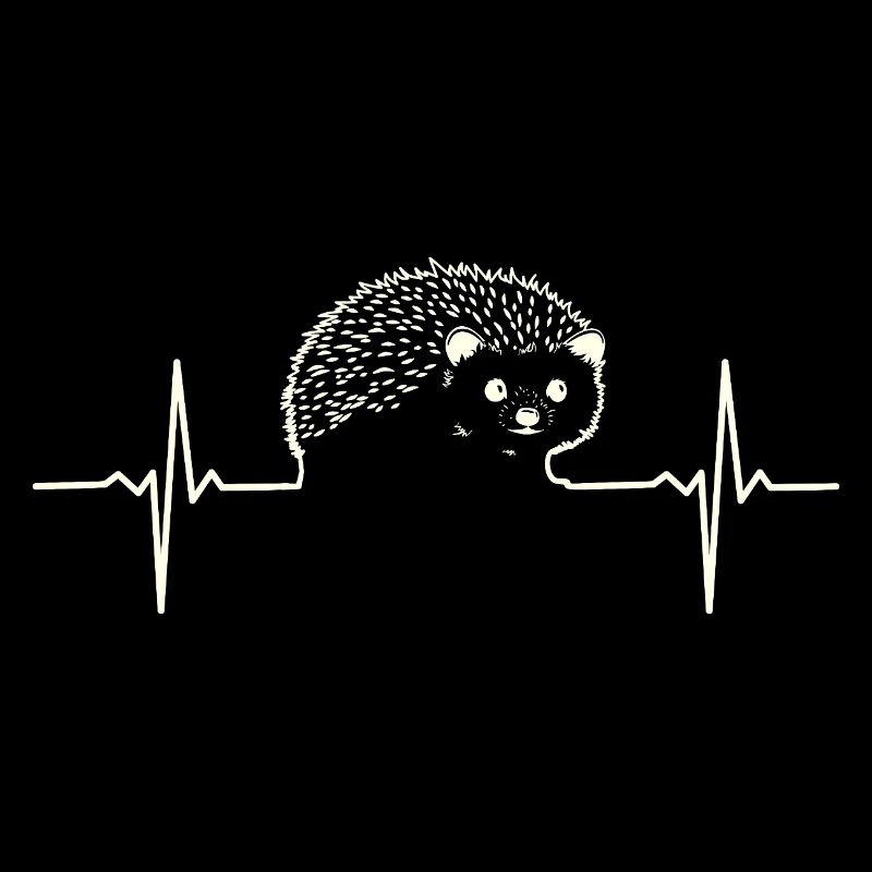 Herzschlag-Igel EKG-Linie