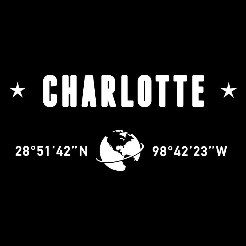 Charlotte, Caroline du Nord, coordonnées Globe White