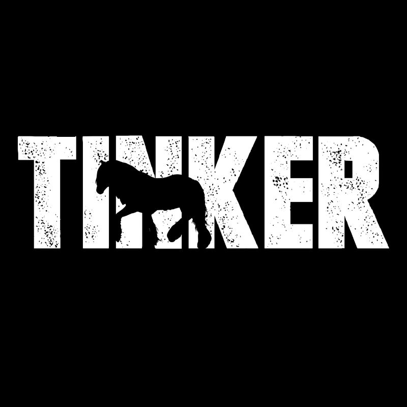 Irish Tinker gypsy cob Pferd silhouette Geschenk