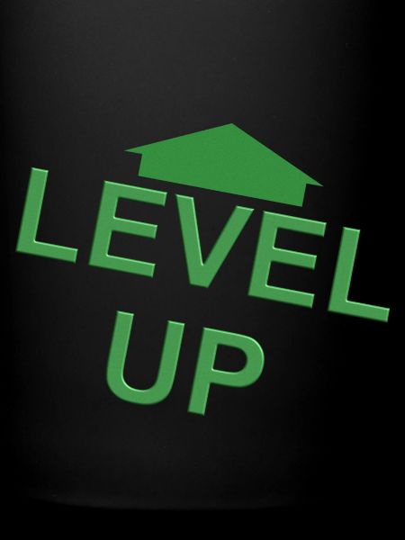 Level Up vert flèche