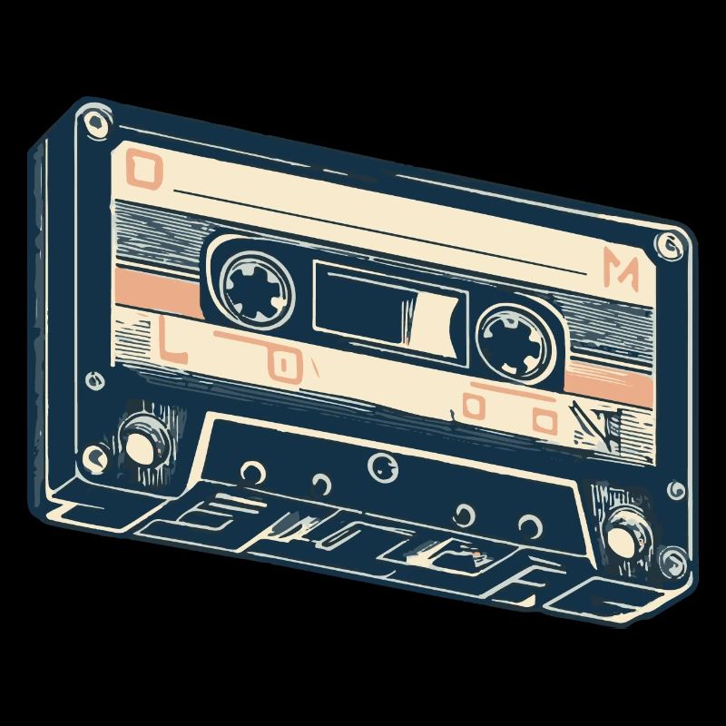 Beige Compact Cassette Cassette Musicale