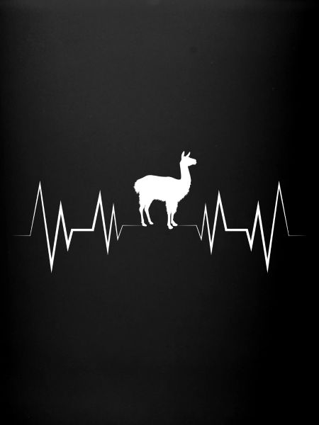 Silhouette d’alpaga Heartbeat