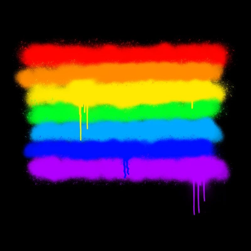 Pride Rainbow Colours / RGB Graffiti