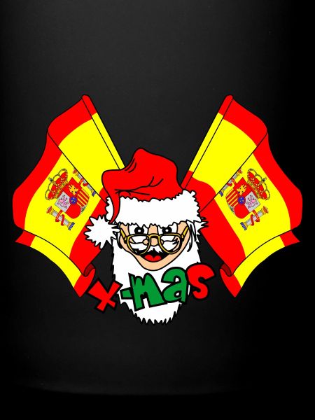 Weihnachtsmann flaggt Spanien X-MAS