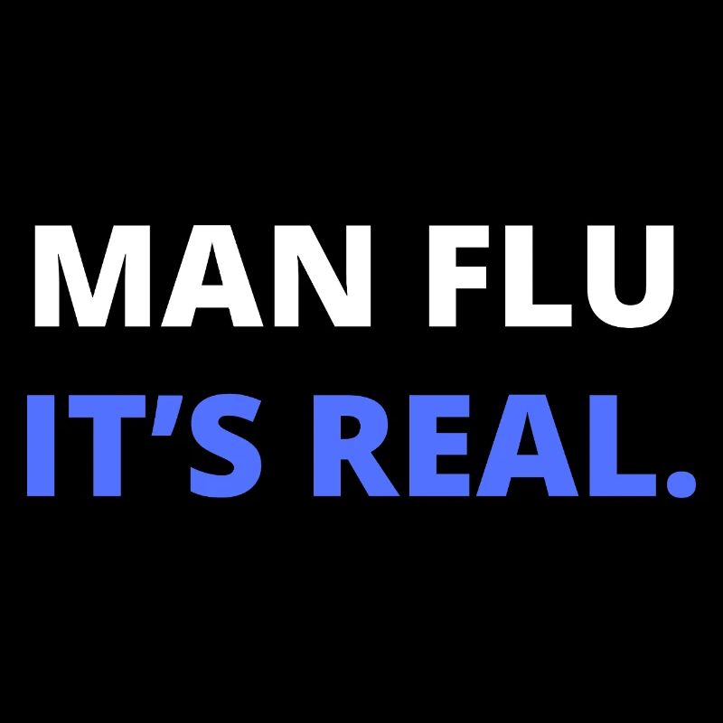 Mann Grippe Es ist echte Illustration