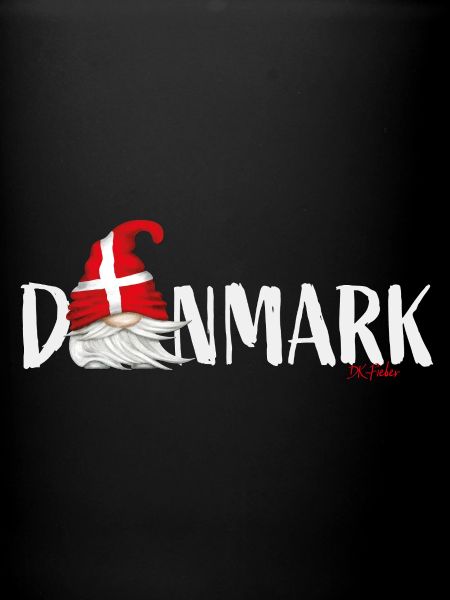 Danmark Lettrage Gnome Danemark Drapeau