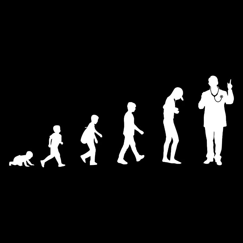 Evolution from baby to doctor