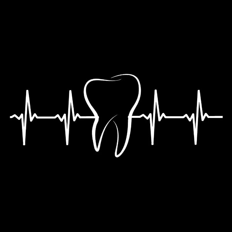 Tooth Heart Pulse Illustration