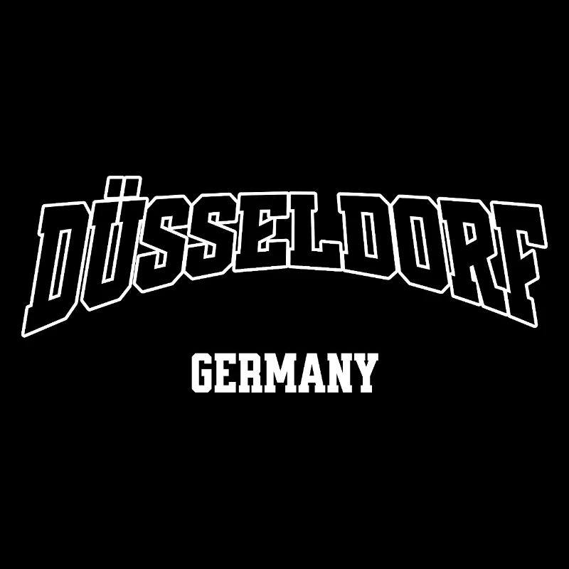 Düsseldorf Germany Varsity Schrift