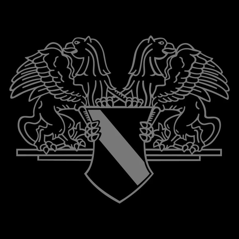 Badenwappen einfarbig