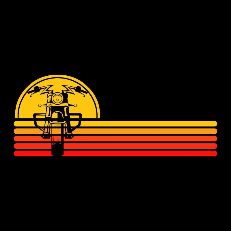 Chopper Bobber Motorcycle Motorcyclist Retro Biker