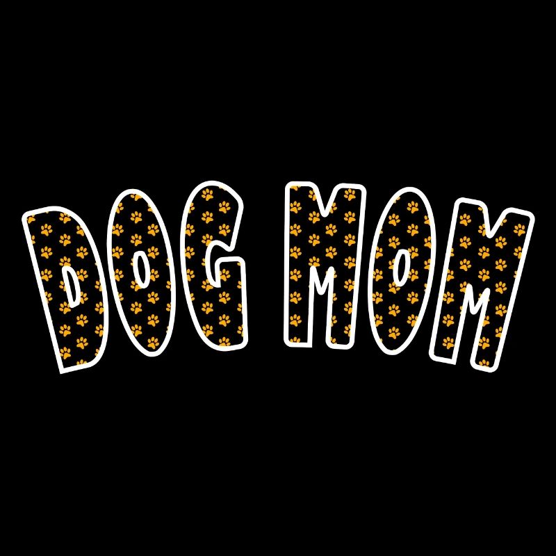 Lettering Dogs Mom Paws